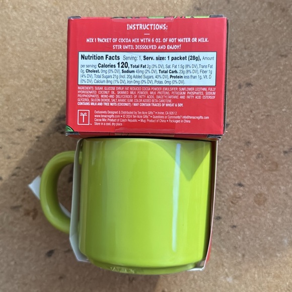 NIP Grinch Hot Cocoa Mug Set - Picture 2 of 2